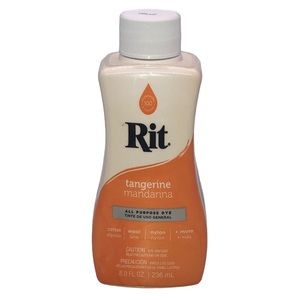 New Sealed Rit All Purpose Liquid Dye Tangerine  8.0 Fl Oz 236mL